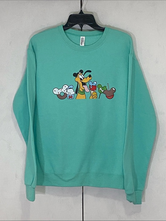 Jerzees Other - Jerzees Teal Green Pluto Graphic Crewneck Sweatshirt